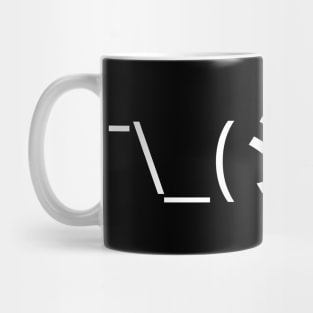 Oops Shrug Emoticon ¯\_(シ)_/¯ Japanese Kaomoji Mug